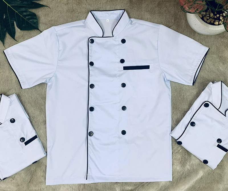 Áo đồng phục bếp màu trắng